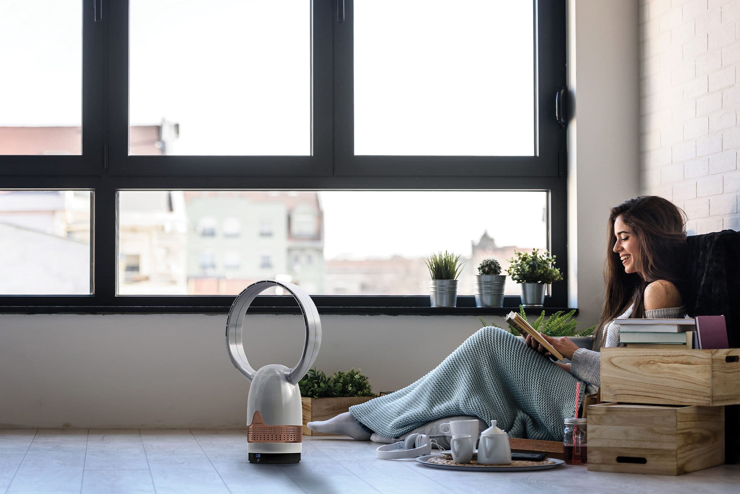 Enjoy the continuous flow of clean, fresh air.